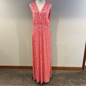 Spence Vibrant Pink sleeveless stretchy Maxi Dress size large